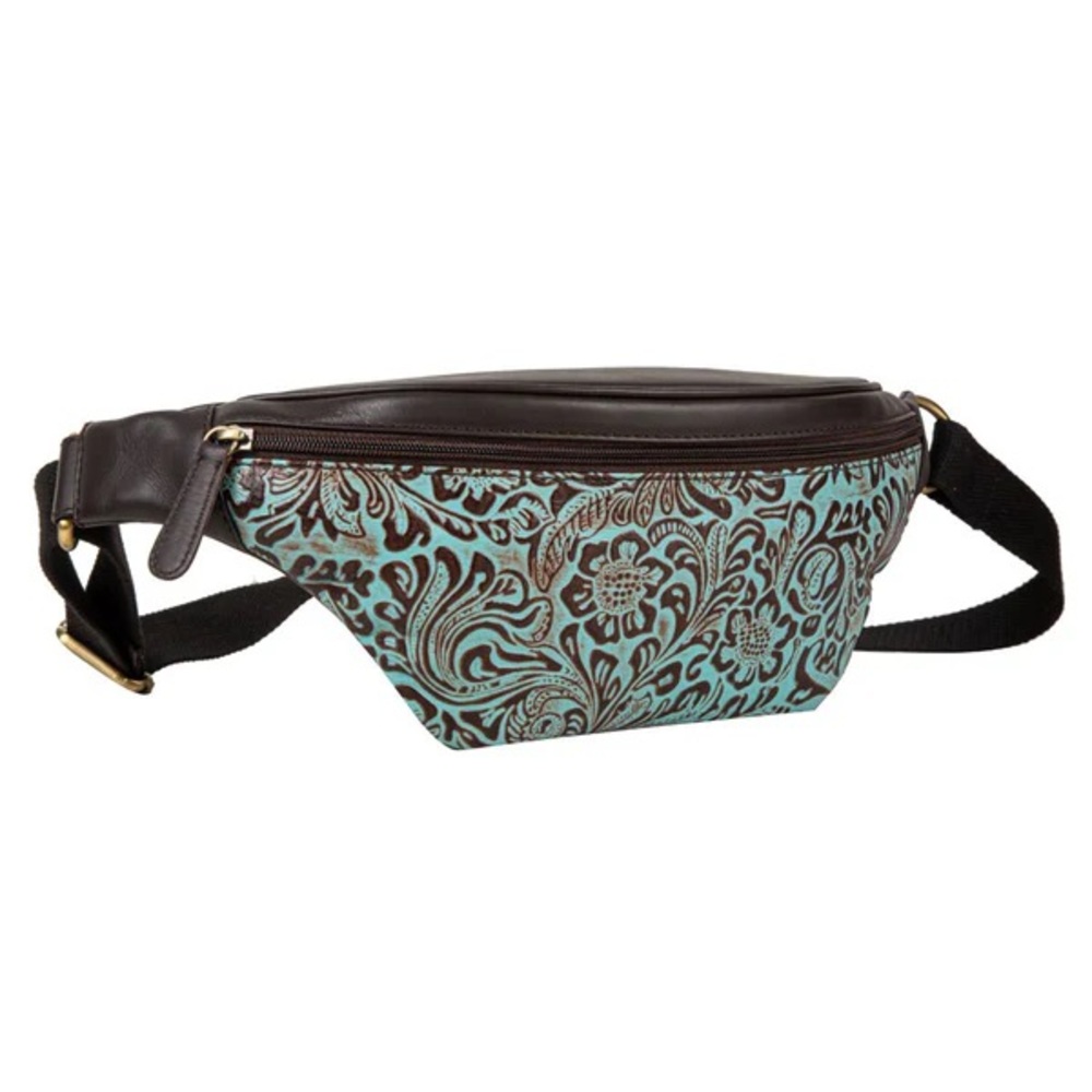 NWT Myra Bag Brown and Turquoise Crossbody Bag/Fanny pack - Picture 4 of 9